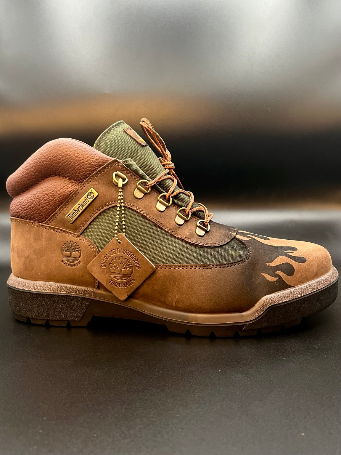 Airbrush / Flame Timberland Customization Service